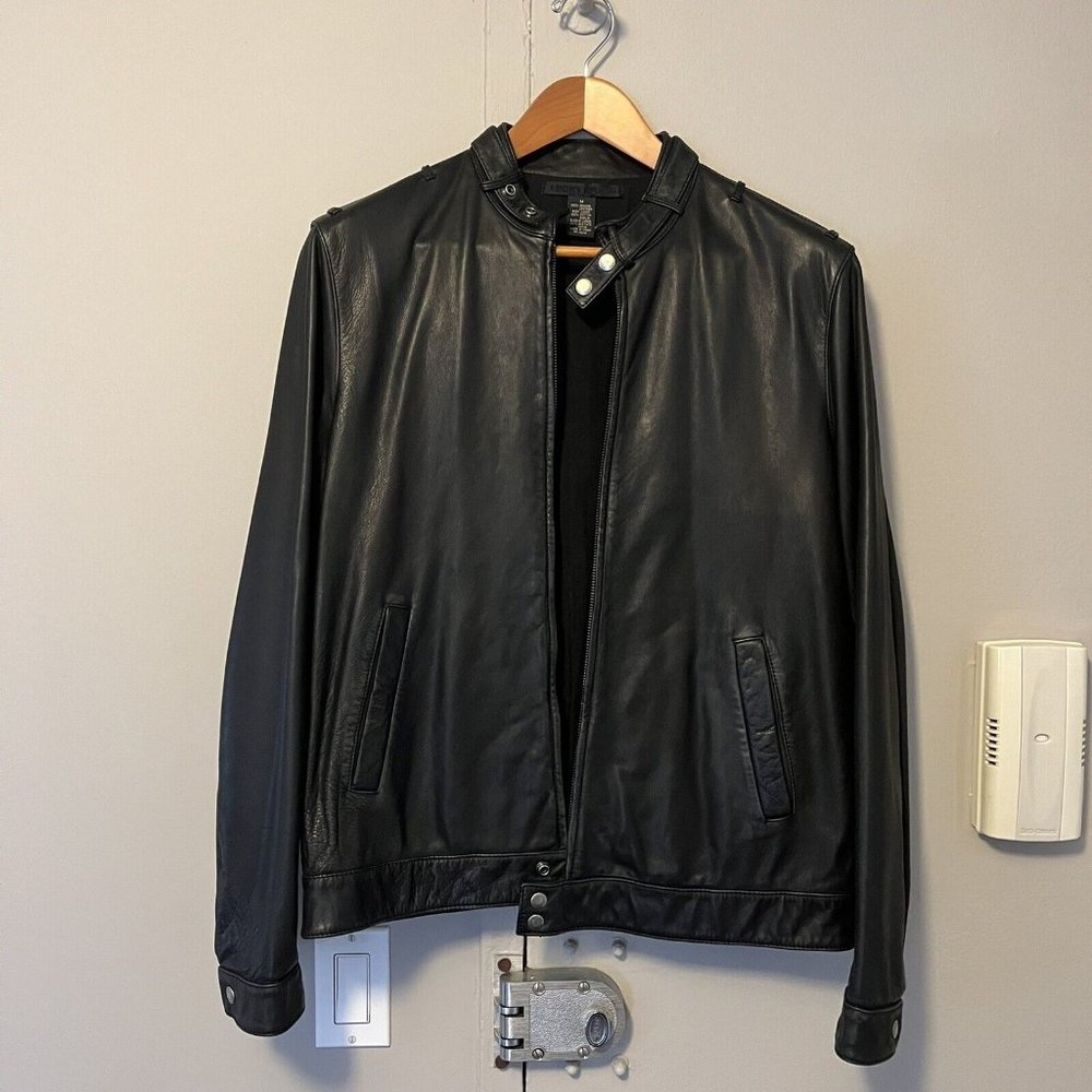 Lucky Brand Men’s Biker Racer Supple Leather Jacket Size M